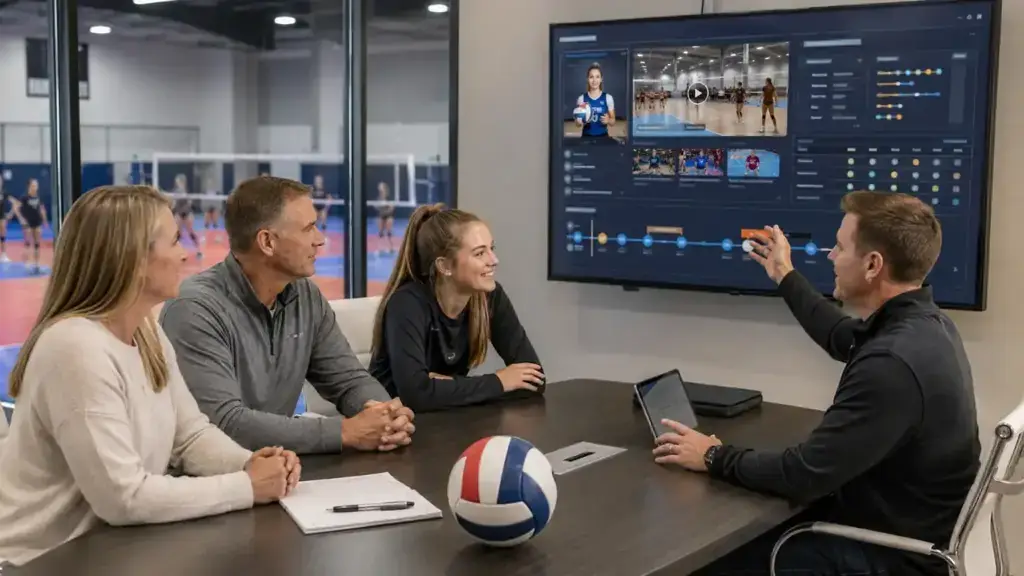 Sports strategy meeting in progress